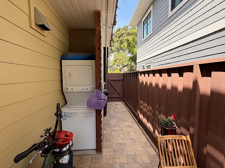 the washer and dryer are right outside the unit, shared with 1 other person.