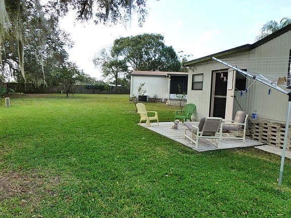 View of backyard sitting area