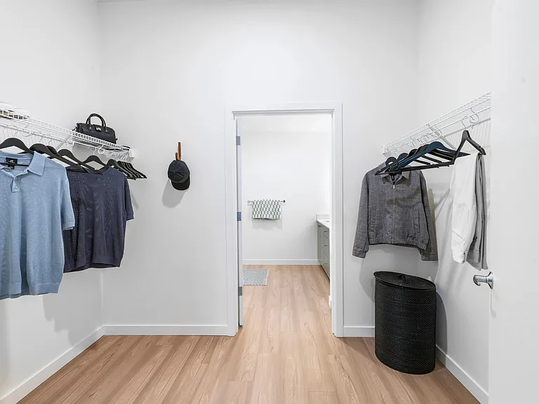 Designed for ultimate convenience, these thoughtful layouts offer ample room for your wardrobe.