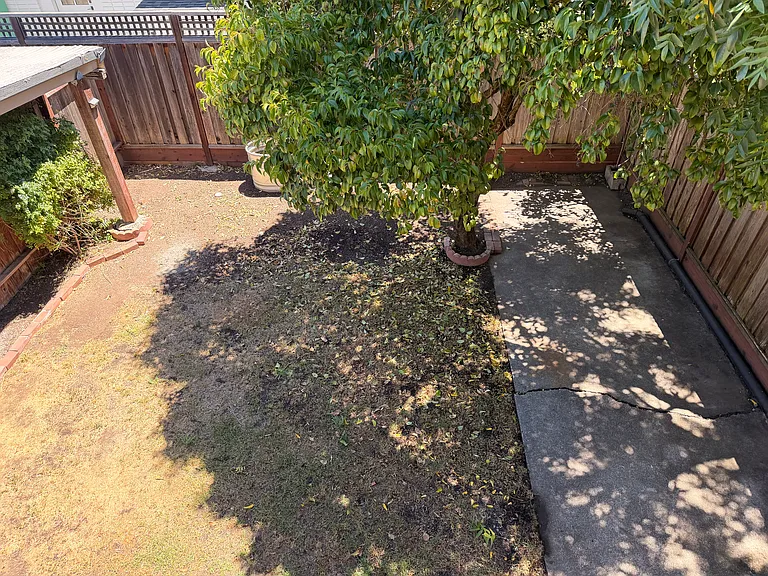 View from top of stairs