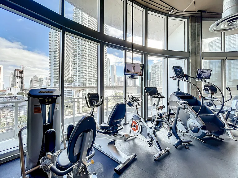 fitness center: gym