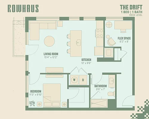 Floor plan The Drift (Deck Level)
