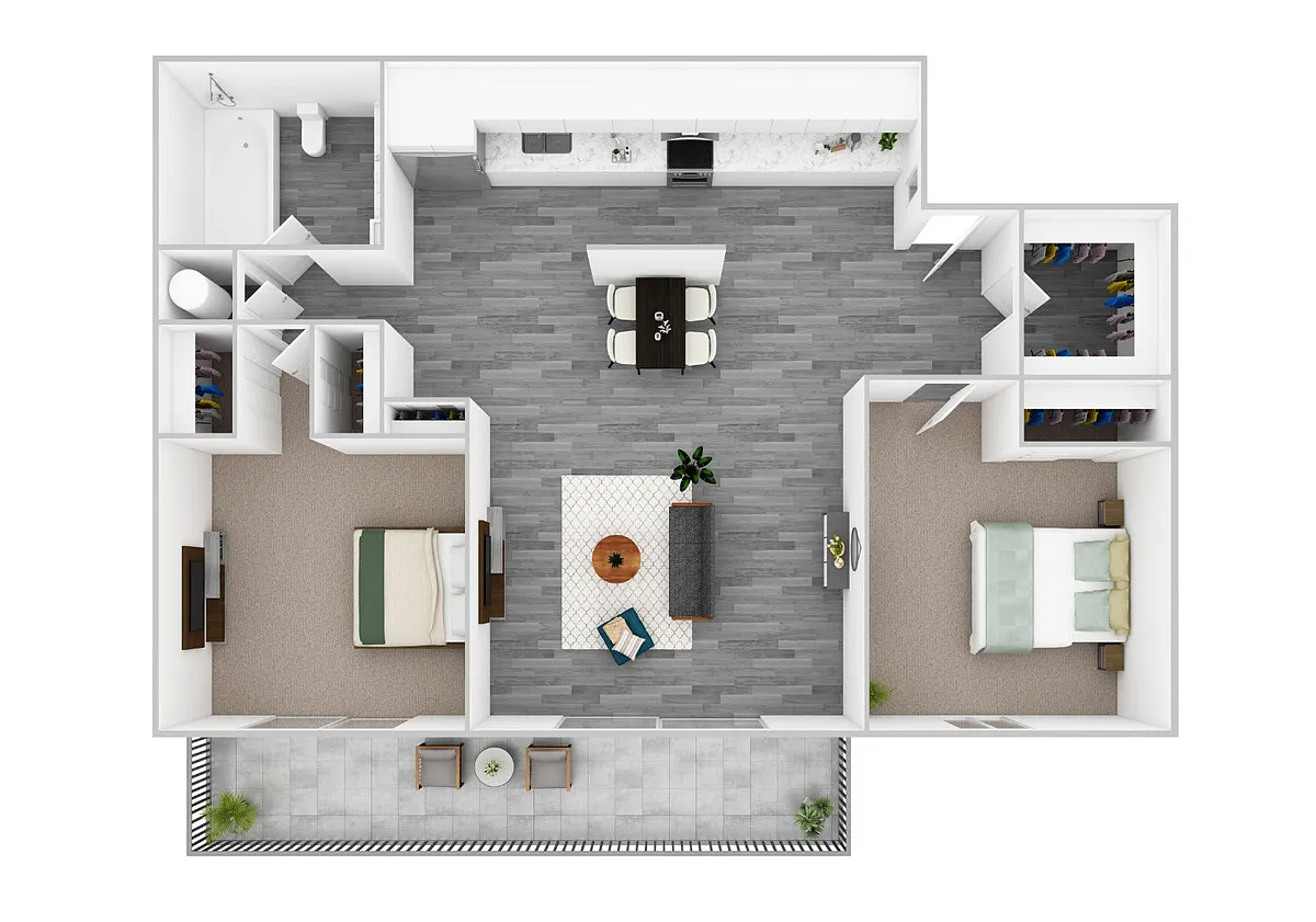 Floor plan 2-Bedroom