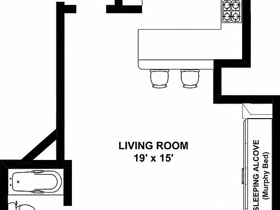2nd image of 457 W 57th St #516