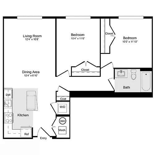 Floor plan C-13 2X1