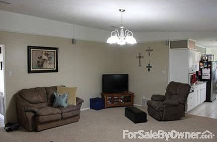 living : living area opens to kitchen
