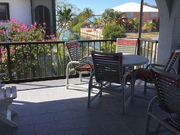 Patio on canal side