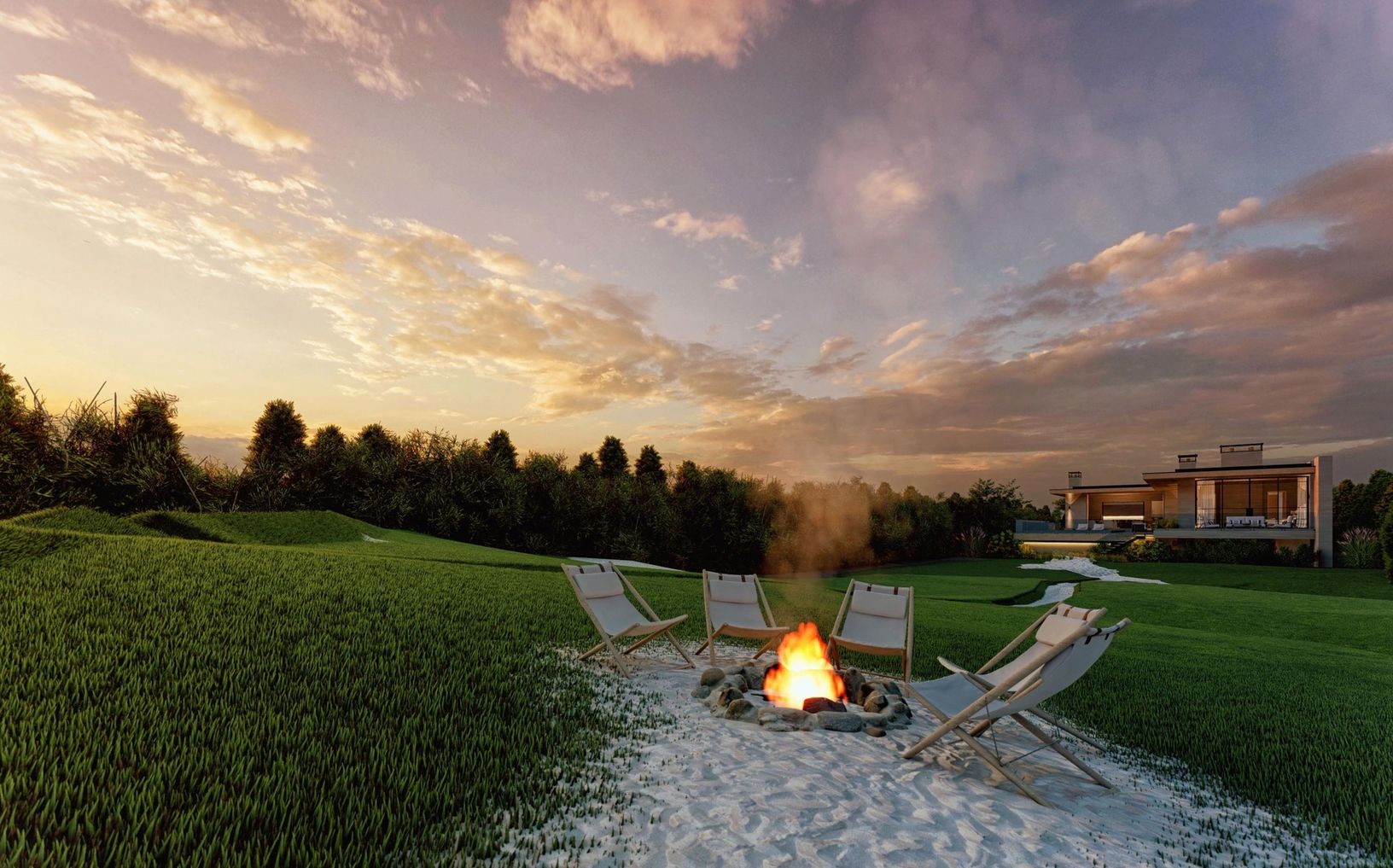 Rear Rendering of Potential Home