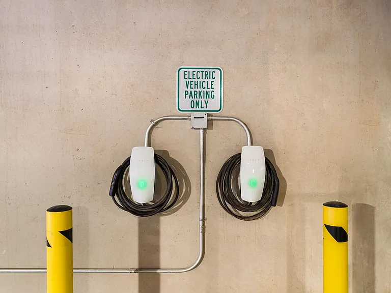 Electric vehicle charging stations are available on-site, offering added convenience for residents with EVs.