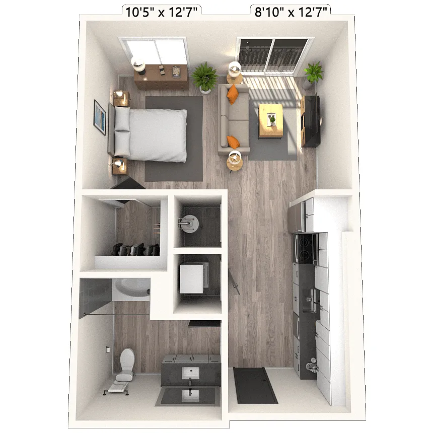 Floor plan S4 0x1 600 SF-FP