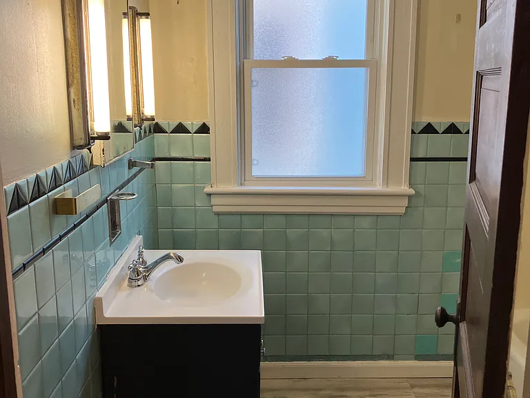 enter bathroom
