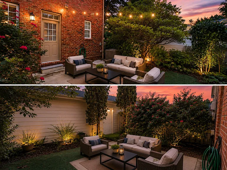 Quaint and private backyard living