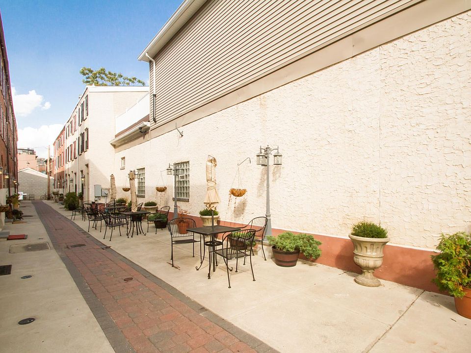 Gated community courtyard, with community BBQ and several pa