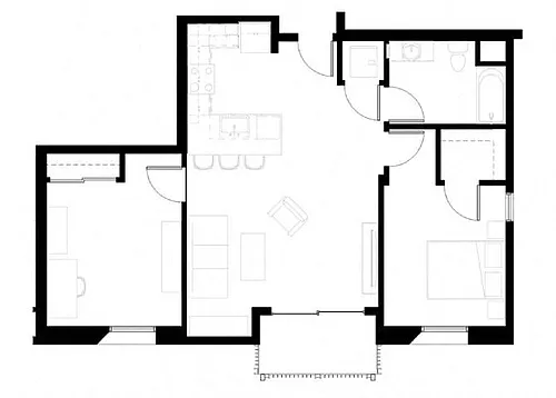 Floor plan 2X1 C