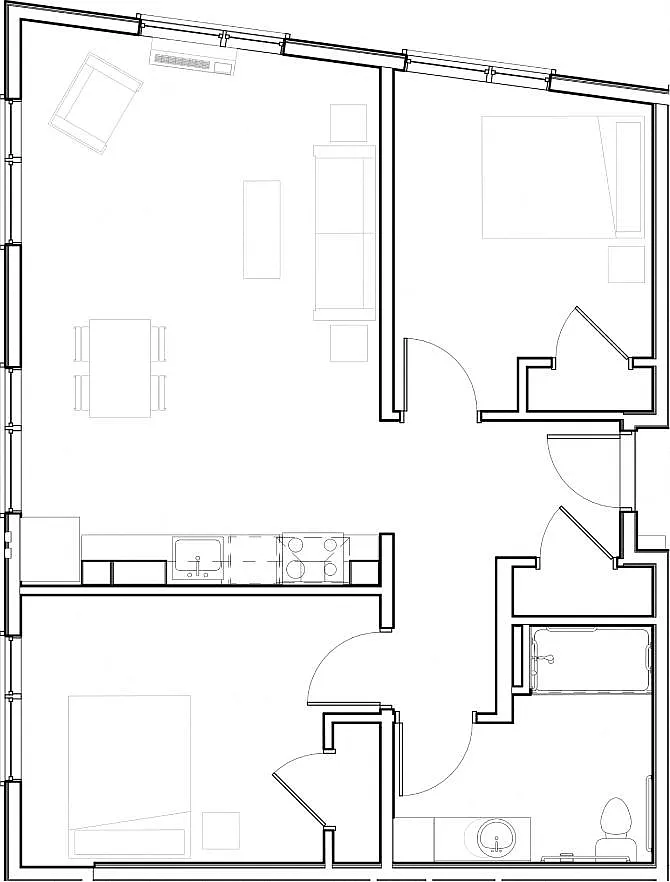 Floor plan Senior Housing - 2x1