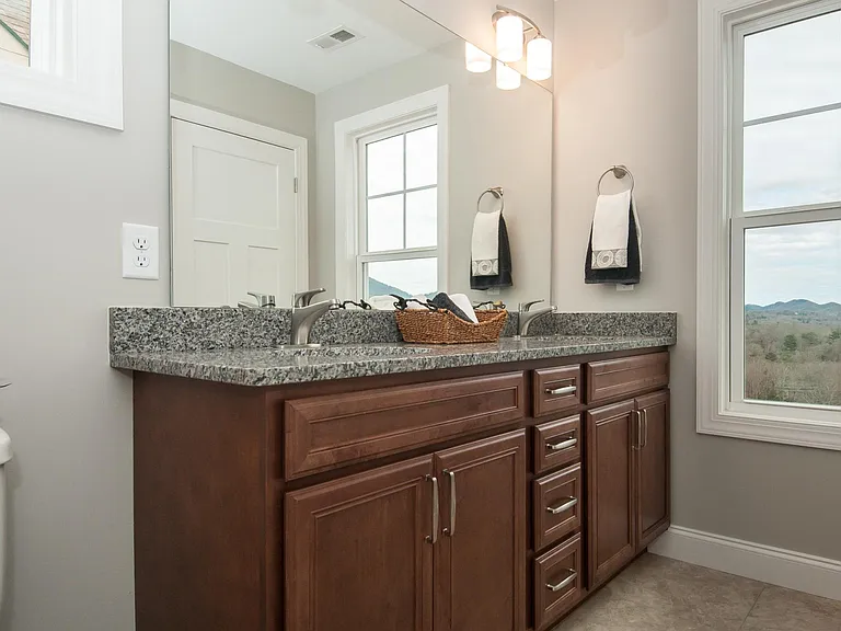 Master Bath with double sinks