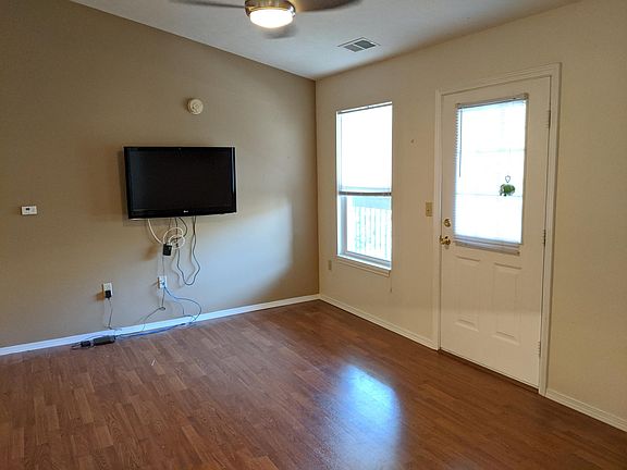 Living room with mounted TV