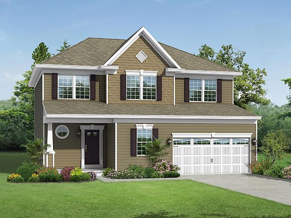 Elevation A Siding Facade Opt Garage Door