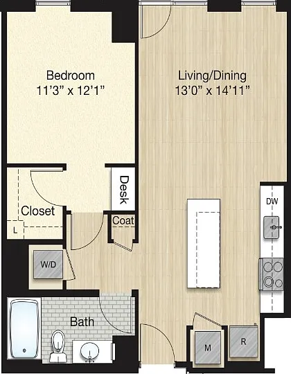 Tier 68.1 - 1 Bed 1 Bath Tier 68.1 - 1 Bed 1 Bath