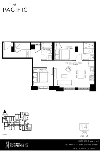 Floor plan 2 bedroom 2 bath 2 Bed 2 Bath 2