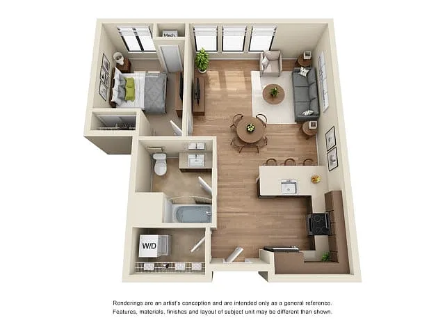 Floor plan A4 - Renovated