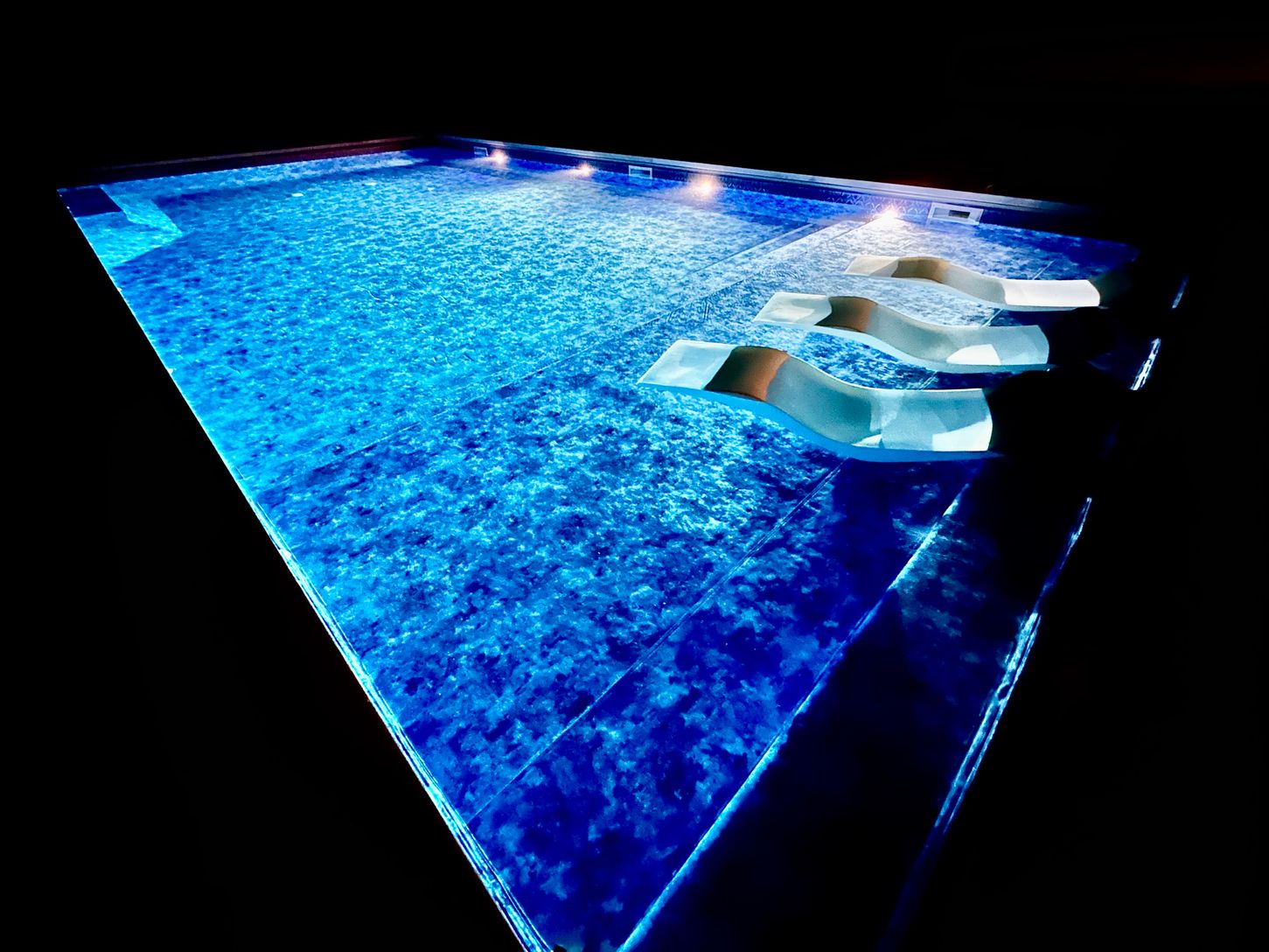 pool at night