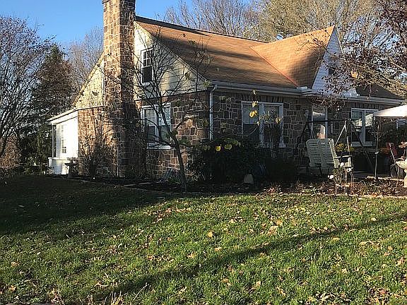 Large front yard side view