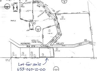 Potrero Valley Rd, Potrero, CA 91963