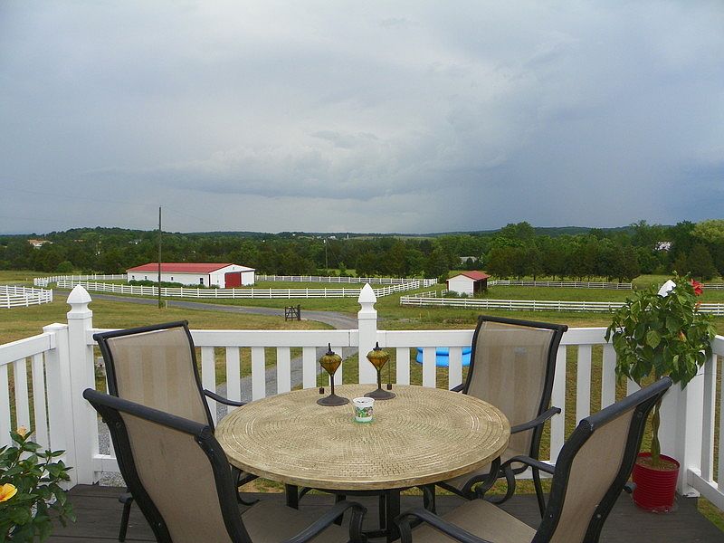 View from second story deck