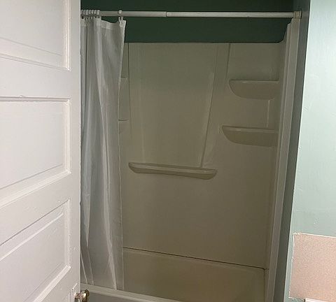 Fiberglass tub and shower