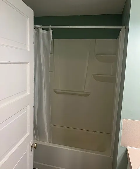 Fiberglass tub and shower