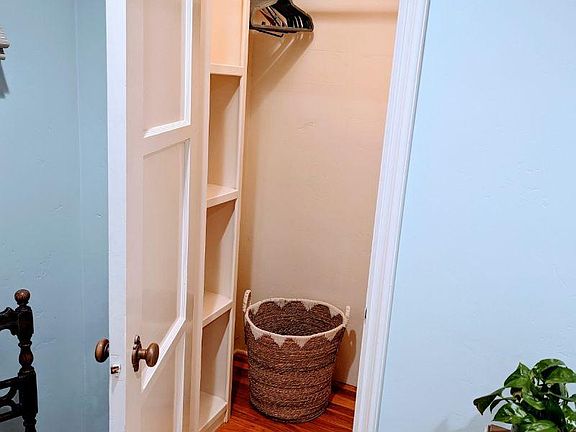 Walk-in bedroom closet