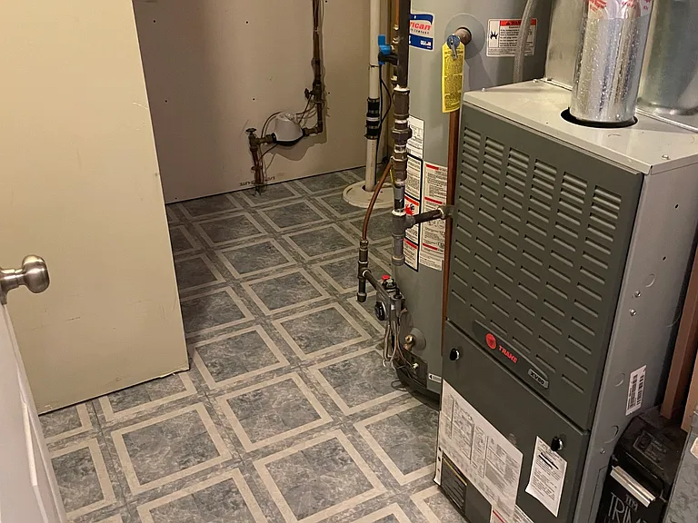 Utility room with storage.