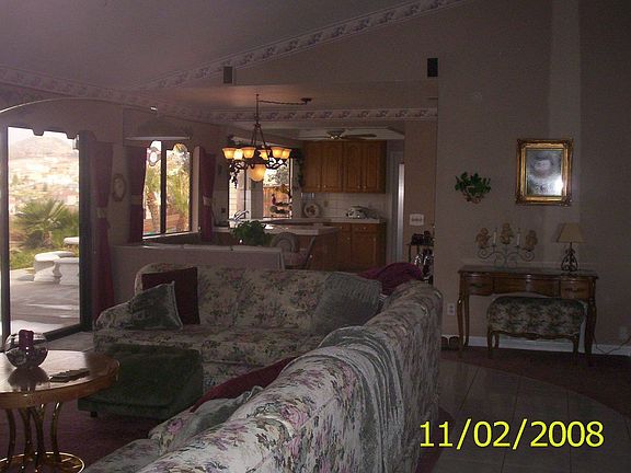 Family room and kitchen