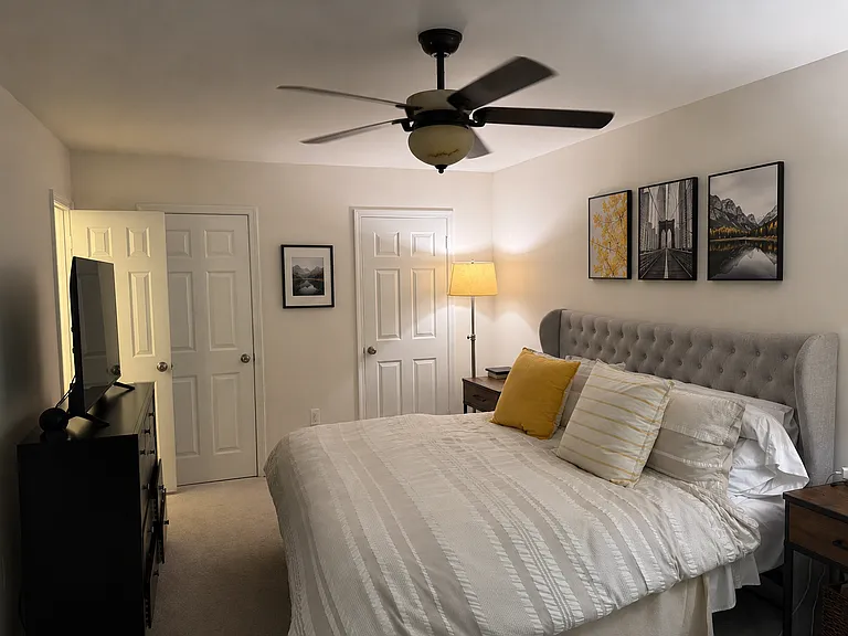 Master Bedroom with connecting two closets