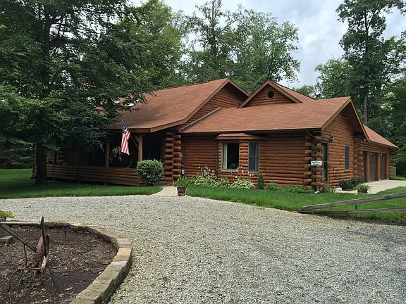 home has circular driveway