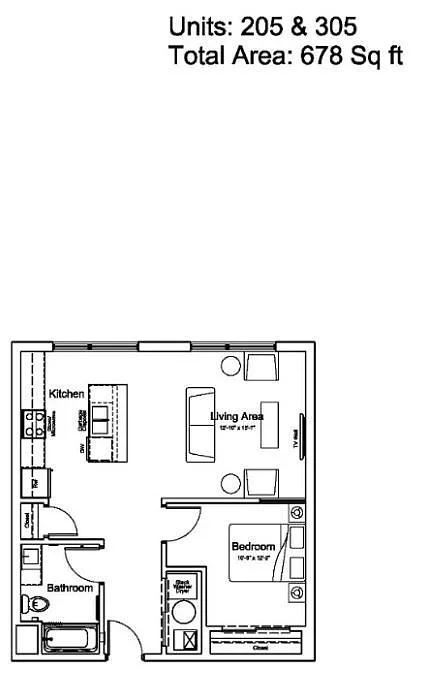 Floor plan 205-1B1B