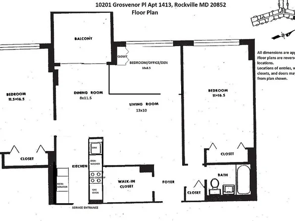 10201 Grosvenor Pl APT 1413, Rockville, MD 20852