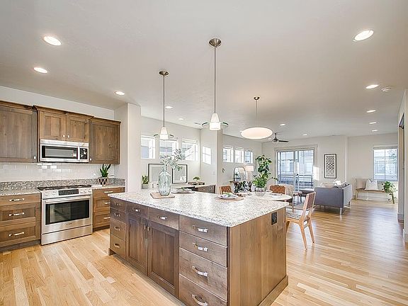 kitchen and great room