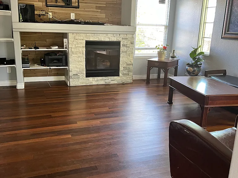 Living Room/ Brazilian Cherry Hardwood