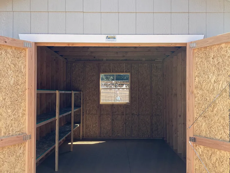 Shed interior