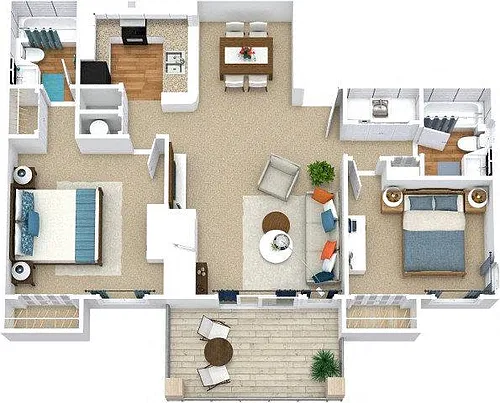 Floor plan Oakton - RENOVATED