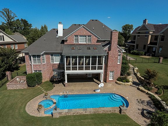 Aerial view of the pool