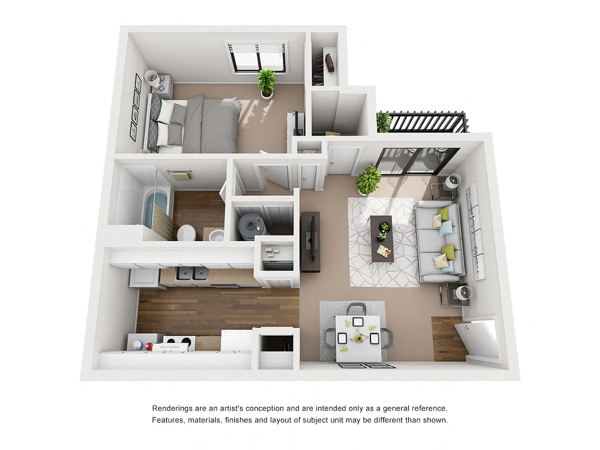 Floor plan One bedroom