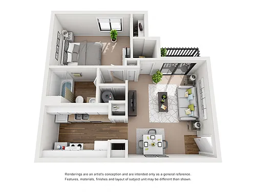 Floor plan One bedroom