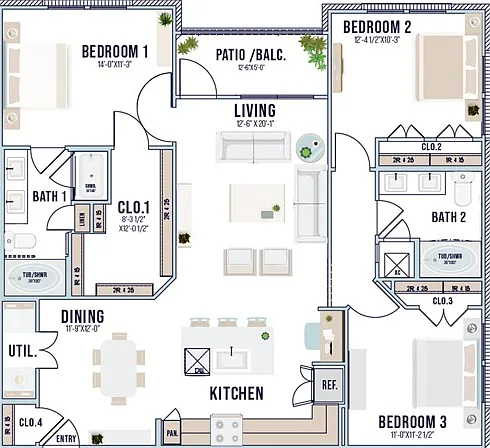 C1 | 1363 sq ft C1 | 1363 sq ft