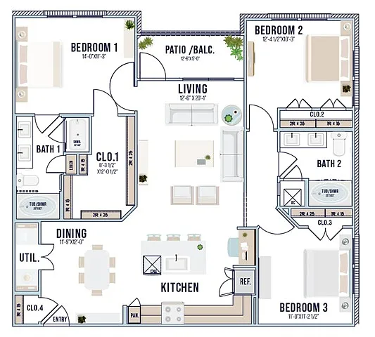 Floor plan C1