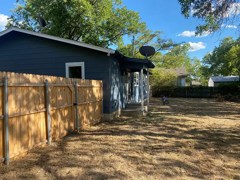 Side view from backyard.