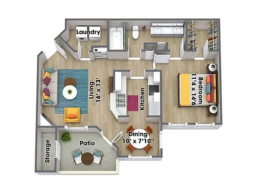 Floor plan Citrine Renovated
