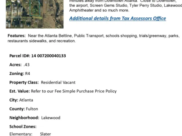 0 Upshaw St S, Atlanta, GA 30315